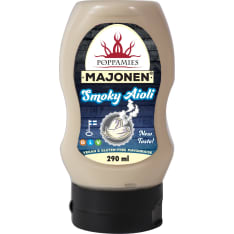 Poppamies Majonen Smoky Aioli 290ml vegaaninen majoneesi