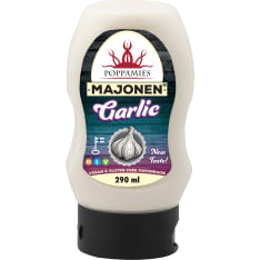 Poppamies Majonen Garlic 290ml vegaaninen majoneesi