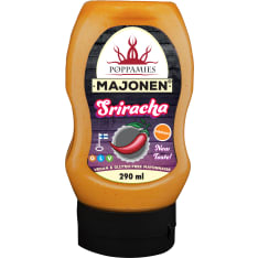 Poppamies Majonen Sriracha 290ml vegaaninen majoneesi