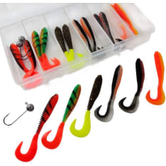 Jasu Kokko 9 cm 18 pcs + jig heads jig assortment