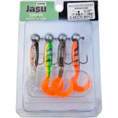 Jasu Sirppi 5 cm 4 kpl jigi + jigipäät