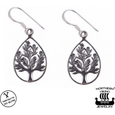 Northern Viking Jewelry Drop Tree Of Life korvakorut