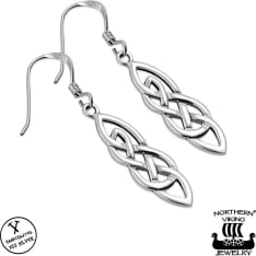 Northern Viking Jewelry Long Celtic Knot korvakorut