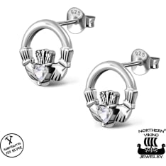 Northern Viking Jewelry Claddagh korvakorut