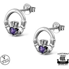 Northern Viking Jewelry Claddagh korvakorut