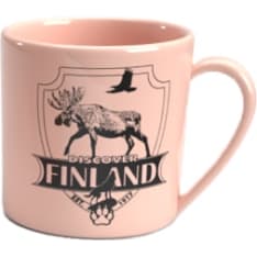 Happy Traveler Discover Finland punainen muki