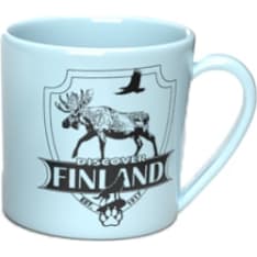 Happy Traveler Discover Finland sininen muki