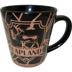 Happy Traveler Rose gold black Mug 420ml