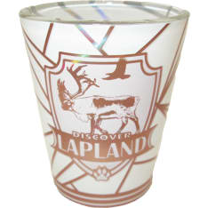 Happy Traveler Rose gold white Schnapps glass 90ml