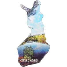 Happy Traveler Suomenkartta Järvi alumiinimagneetti