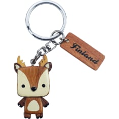 Happy Traveler Poro kuutiopää puuavaimenperä