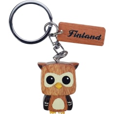 Happy Traveler Pöllö kuutiopää puuavaimenperä