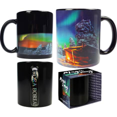 Happy Traveler Northern Lights Cottage 360ml magic mug