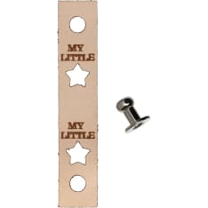 Falk "My little star" nahkamerkki kiinnityksellä