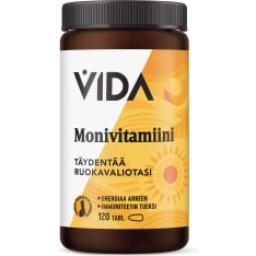 Vida Monivitamiini ravintolisä 120 tabl