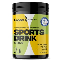 Leader Performance Sports Drink 540 g sitruksenmakuinen urheilujuomajauhe