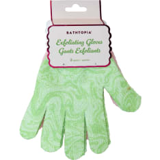 Danielle Creations Matcha 2-pack of pink & green exfoliating gloves