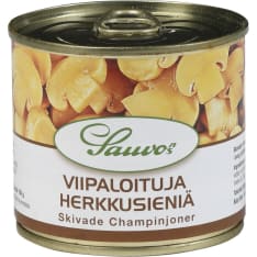 Sauvon 250/150 g miedossa suolaliemessä viipaloituja herkkusieniä