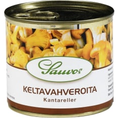 Sauvon 200/120 g miedossa suolaliemessä keltavahveroita