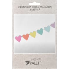 Sydän Macaron 2m viirinauha