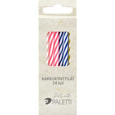 Cake candle 4-colors 24 pcs
