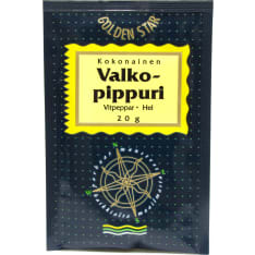 Golden Star 20 g valkopippuri kokonainen