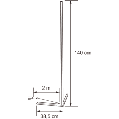 Airam SmartHome Sleek RGBW floor lamp
