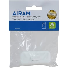 Airam valkoinen 2x2A 250V välikytkin