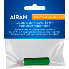 Airam Ni-Mh 2/3 300mAh 1,2V ladattava AA akkuparisto