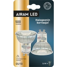 Airam GU10 3,8w 230lm 2pack himm ledkohdelamppu