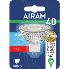 Airam GU5,3 MR16 12V 6,2W 4000K 430lm Led kohdelamppu