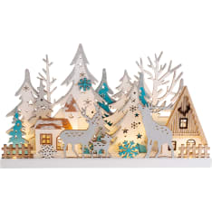 Colorful wooden decoration for Airam