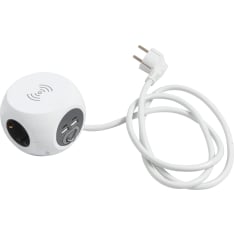 Airam Cube 3-osainen 4usb 3m jatkojohto kytkimellä