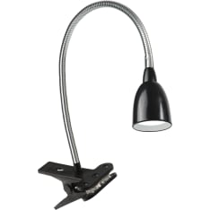 Airam Stella black clip lamp