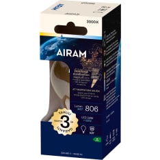 Airam A E27 3,8W 3000K 806lm kirkas Led vakiolamppu