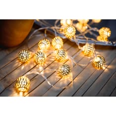 Airam Elsa golden metal ball set