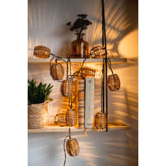 Airam Santorini ruskea IP44 10 led valosarja