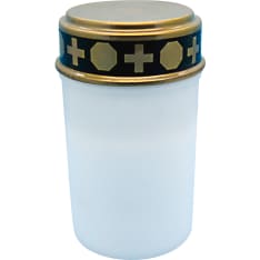 Airam Muisto led grave candle with cross pattern
