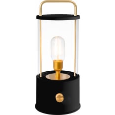 Airam Tyrsky USB Rechargeable Black Glass Lantern