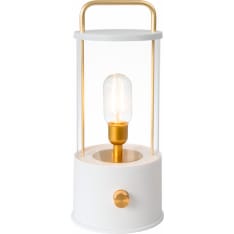 Airam Tyrsky USB Rechargeable White Glass Lantern