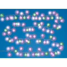 Airam Pink Ribbon Bebe 100 led light set