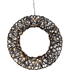 Airam Nila 38cm rattan light wreath
