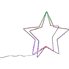 Airam Felis Star 3D tähtikoriste RGB ledeillä
