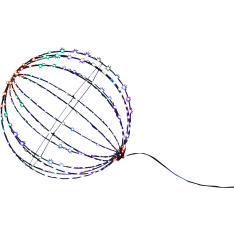 Airam Felis Ball 3D pallokoriste RGB ledeillä