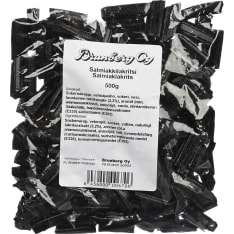Brunberg 500 g salmiakkilakritsi karkkipussi