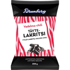 Brunberg Vadelma-Chili 200 g täytelakritsi
