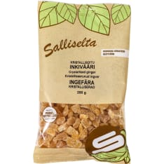 Salliselta Kristallisoitu 250g inkivääri