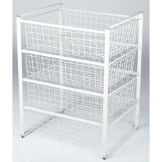 Jaakko white basket rack