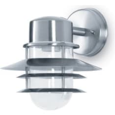 BrightSolar Shine down silver wall lamp
