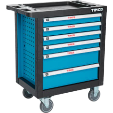 Timco 6ltk 220-osainen työkaluvaunu työkaluilla